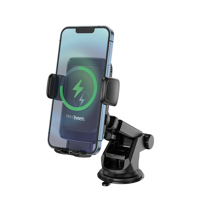 Advanced Wireless Charging Car Mount with Auto-Alignment & Multi Fittings (S35)
