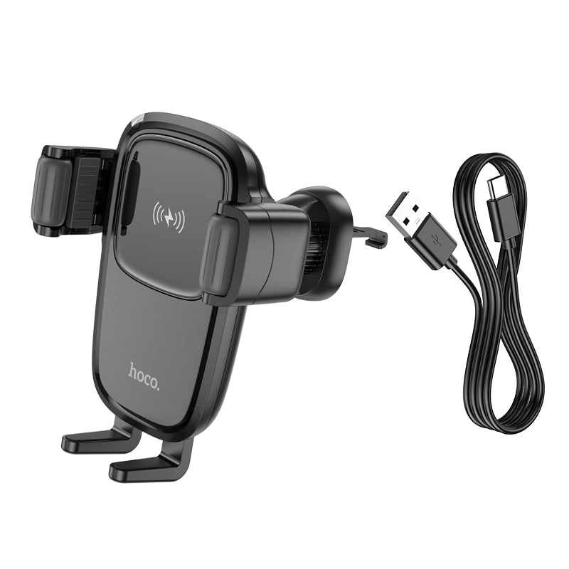 15W Air Vent Wireless Charging Phone Holder w/ Hook Looking (HW1)