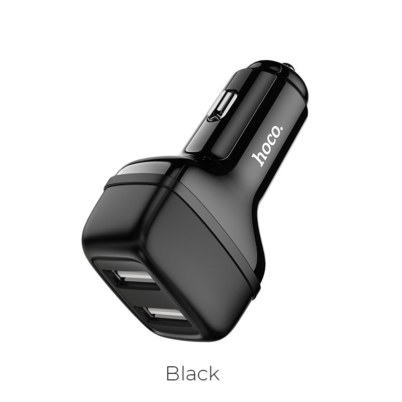 2 Port USB Car Charger (Z36) _ Black