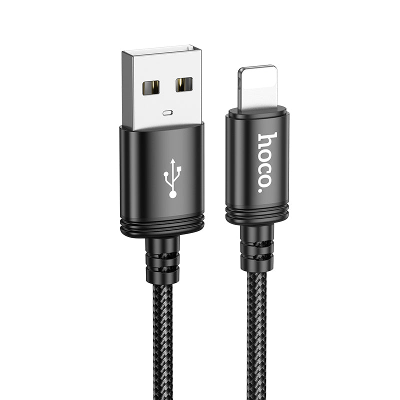 2.4A Nylon Braided Fast Charging Cable - Lightning (X89) 2 Meter