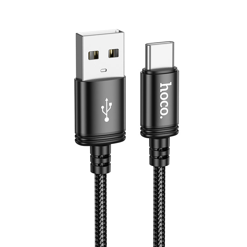 3A Nylon Braided Fast Charging Cable - Type C (X89) 2 Meter