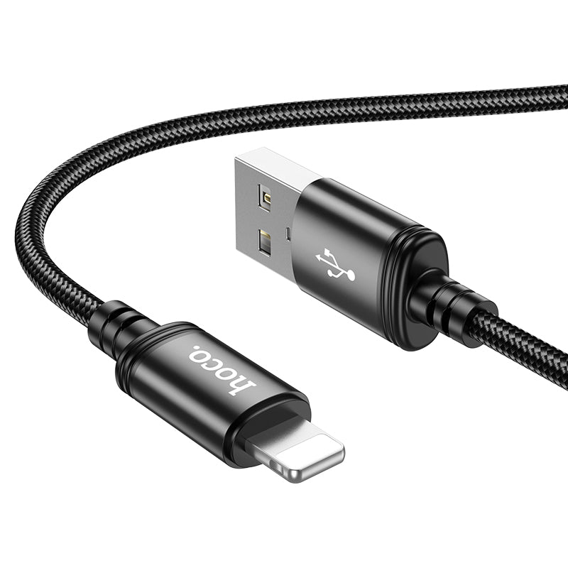 2.4A Nylon Braided Fast Charging Cable - Lightning (X89) 2 Meter