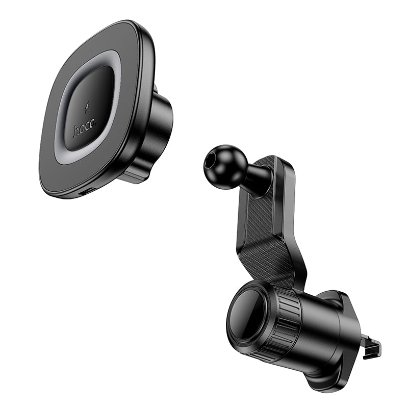 15W Magnetic Wireless Charging Phone Holder for Air Vent w/ Hook Locking (HW30)