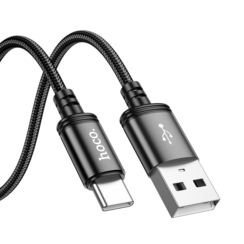 3A Nylon Braided Fast Charging Cable - Type C (X89) 2 Meter