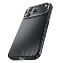 Magnetic Shock Proof Case w/ MagSafe Compatible, Premium T6000 Carbon Fiber Texture, Hidden Ring (AS13) - iPhone 17 Series