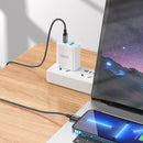 27W PD Nylon Braided Super Fast Charging Cable - Lightning to Type C (X89) 2 Meter