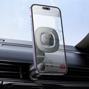 Magnetic Air Vent Phone Holder w/ Ring Magnet, Hook Locking (H74)