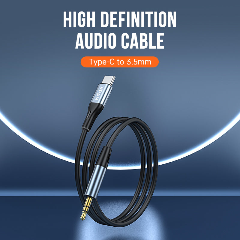 USB-C to 3.5mm Aux Cable w/ HD Audio (L06)