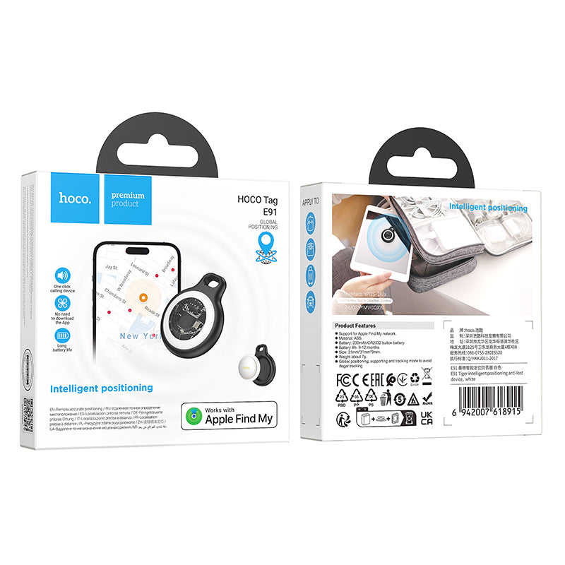 Smart Wireless Tracker Tag w/ Long Battery Life (E91)