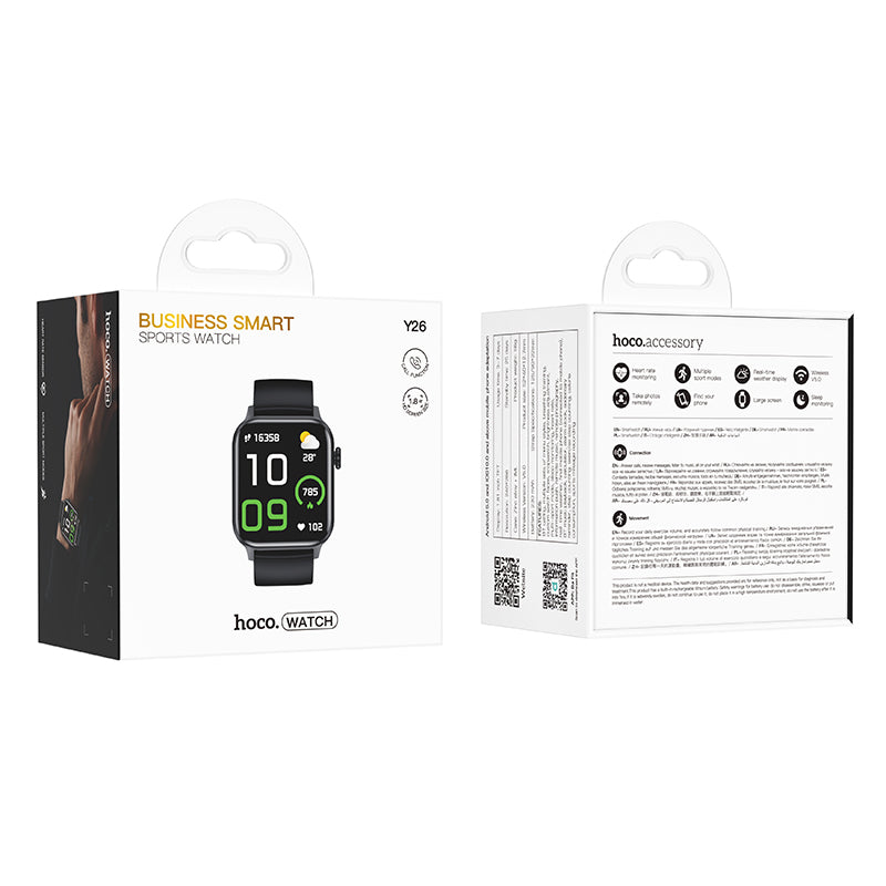 Smart Watch w/ Call Feature, 3~7 Days Battery Life (Y26)