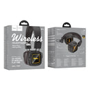Leather Bluetooth Headset with Mirror LED Light, Gen 6.0 Bluetooth (W72)