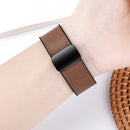 Universal Leather Watch Strap with Magnetic Buckle for Non-Apple Watch including HOCO Watch, Samsung, Huawei, Xiaomi, Vivo, OPPO etc (WH18)
