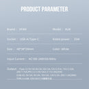 35W GaN Ultra Fast Charger w/ USB-C & USB-A (AU8)