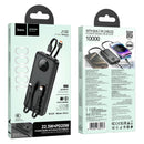 22.5W PD+QC Power Bank with LED % Display, 2 Built-in Cables, CCC Certification (10000mAh) (J132)