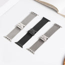 Metallic Watch Strap with Umbrella Buckle for Apple Watch (WA33)
