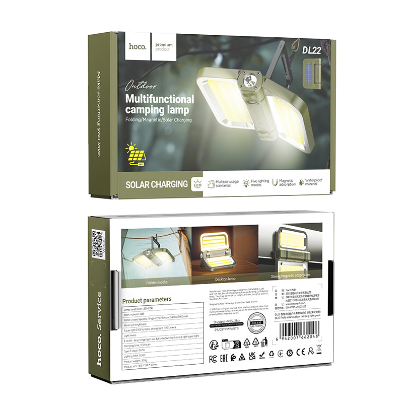 Solar LED Multifunctional Outdoor Camping Lamp (DL22)