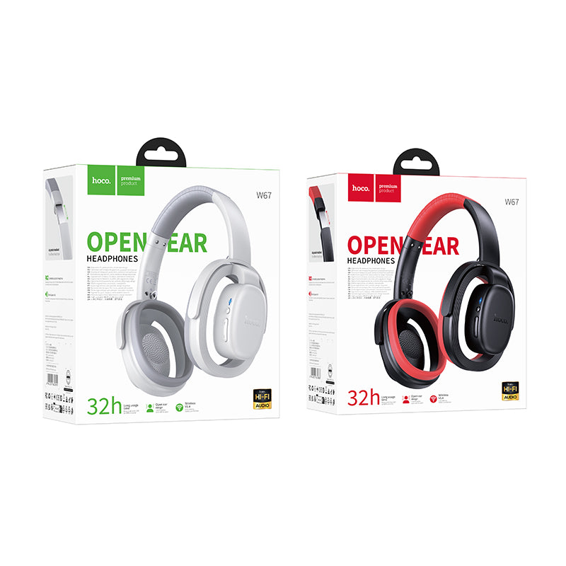 Open Ear Bluetooth Headset w/ 32 Hours, Comfort Listening (W67)