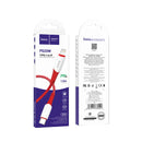 20W Nylon Braided Fast Charging Cable (X70) - Lightning to Type C (Red)