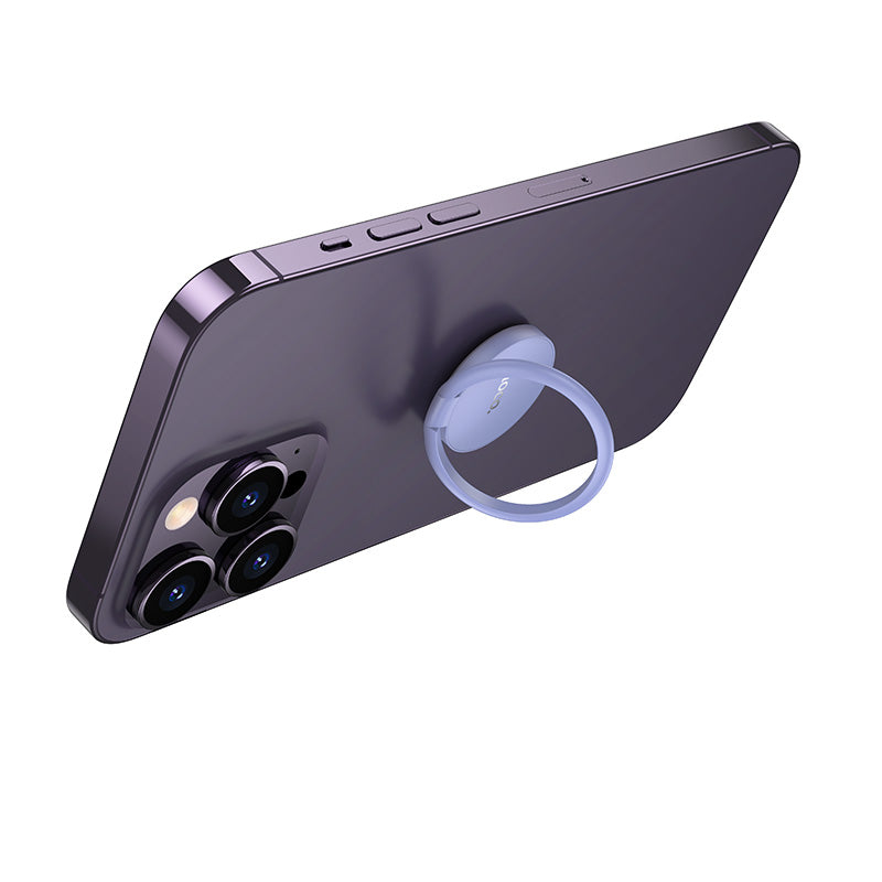 Metallic Foldable Ring Phone Grip & Stand (DCA64) Black