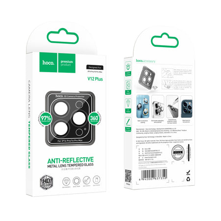 Camera Lens Protector w/ Metallic Ring (V12)