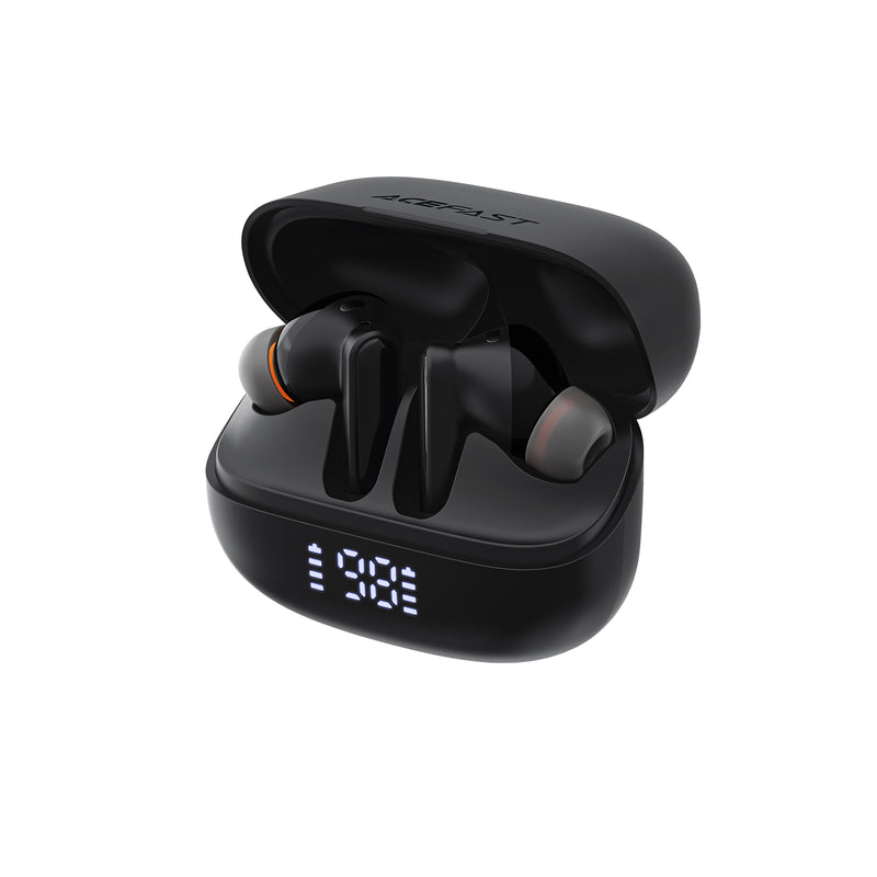 Wireless TWS Earbud w/ ANC + ENC Noise Cancellation, Battery % Display, 35 Hours (W1)