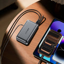 45W PD+QC Fast Charging Power Bank with LED Battery Display, Retractable USB-C Cable, CCC Certification (20000mAh) (M34)