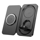 15W 3-in-1 Magnetic Wireless Fast Charger with Foldable Easy Carry Design (CQ13)