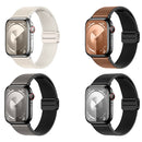 Leather Watch Strap with Magnetic Buckle for Apple Watch (WA34)