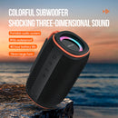 15W Bluetooth Speaker w/ LED Ring Light, IPX6 Waterproof (BS07)