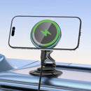 15W Magnetic Wireless Car Charger | Foldable 3-Axis Dashboard Phone Mount (D65)