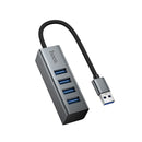 USB-A to 4x USB-A 4 in 1 USB Expansion Hub, 0.2M Wire, USB 3.0, 5GB PS (HB1B)