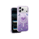 Keephone Peachy Premium 3D Diamond Heart Case | MagSafe Compatible | iPhone 17 Series (PEACHY)