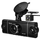 Premium 4-Way Dash Camera with 3" IPS HD Display, Dual 360° Rotatable Cabin & Rear Cameras with Wi-Fi App (DV17)