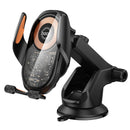15W Wireless Charging Phone Holder for Windshield & Dashboard w/ Transparent Design (HW34)