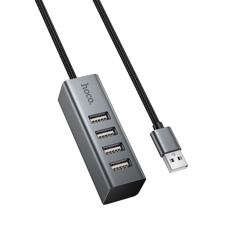 USB-A to 4x USB-A 4 in 1 USB Expansion Hub, 1.0M Wire, USB 2.0, 480MB PS (HB1A)