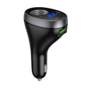 60W Super Fast Car Charger & Cigarette Lighter Splitter | 3 Ports (2 USB-C + 1 USB-A) & LED Display (Z61A)