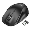 Ergonomic Wireless Mouse with Nano Receiver, Dual Mode 2.4G + Bluetooth, 3-Level Adjustable DPI (GM24)