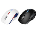 Ergonomic Wireless Mouse with Nano Receiver, LED Light, Dual Mode 2.4G + Bluetooth, Multi-Function Buttons (GM40)