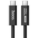 240W PD USB-C to USB-C Metallic Nylon Braided USB4 Full-Featured Cable with 8K HD Video, Audio, 40Gbps Data Sync (US15) 2 Meter