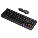 Mechanical Wired Gaming Keyboard with RGB Light, 26-Key Anti-Ghosting (GM703)