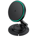 15W Magnetic Wireless Car Charger | Foldable 3-Axis Dashboard Phone Mount (D65)