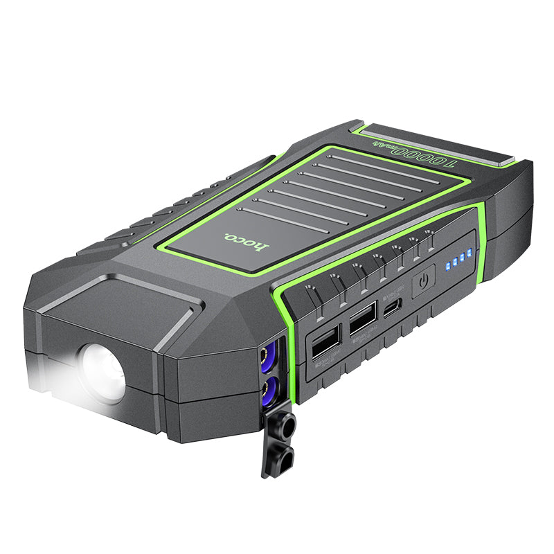 Portable Smart Car Jump Starter Power Bank w/ LED Light (10000mAh) (QS1)
