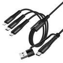 6-in-1 Nylon Braided Universal Multi-Charging Cable (X123)
