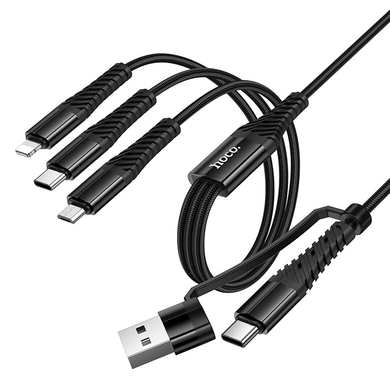 6-in-1 Nylon Braided Universal Multi-Charging Cable (X123)