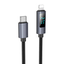 Fast Charging Nylon Braided Cable with LED Power Display (X112)