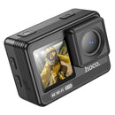 4K 2160P/60FPS Sports Camera w/ 12MP EIS Stabilization Anti Shake, 30M Waterproof, Front & Back Dual Screen (DV102)