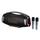 300W RMS / 550W Peak Premium Bluetooth Speaker with Dynamic LED Light, Multi-Mode Playback, Strong Bass, 2 Wireless Microphone (HT4 Max)