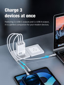 65W GaN Ultra Fast Charger w/ 2 USB-C & USB-A (AU7)