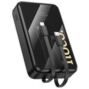 22.5W PD+QC Power Bank w/ 2 Built-in Cables, LED % Display (20000mAh) (Q37A)