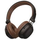 Leather Bluetooth Headset w/ 32 Hours, Air Soft Earmuff, Aux Input, Foldable Design (W64)